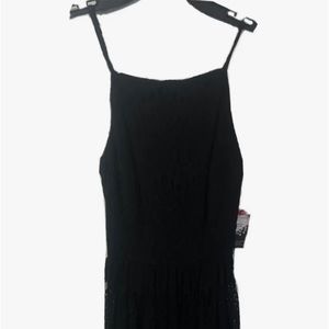 B. Darlin 5/6 Juniors Dress Black Lace Party Holiday lace up back Sleeveless